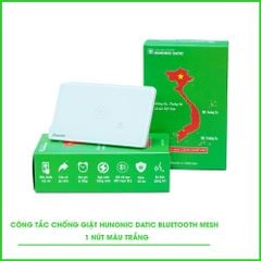 Công Tắc Chống Giật BLE Mesh Hunonic Datic Màu Trắng