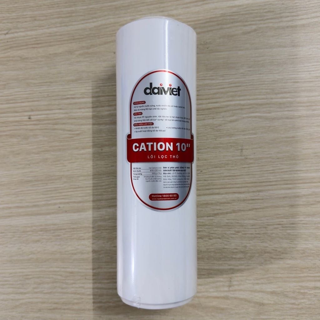 Lõi lọc Cation 10 in chính hãng Đại Việt