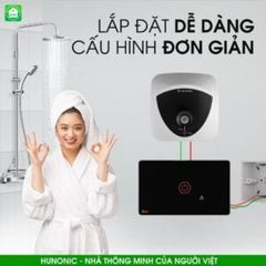 Công Tắc Chống Giật Bình Nóng Lạnh Wifi Thông Minh Hunonic