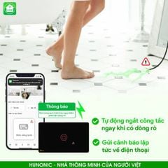 Công Tắc Chống Giật Bình Nóng Lạnh Thông Minh Hunonic Premium Hình Vuông