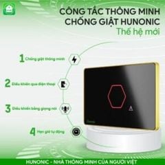 Công Tắc Chống Giật Bình Nóng Lạnh Wifi Thông Minh Hunonic