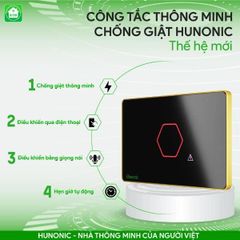 Công Tắc Chống Giật Bình Nóng Lạnh Thông Minh Hunonic Premium