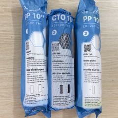 Bộ 3 lõi lọc thô Daikiosan PP-CTO-PP sử dụng cho tất cả máy lọc nước Hàng chính hãng