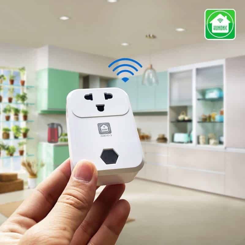 [Ổ cắm thông minh wifi Hunonic SK01] Wifi Điều khiển từ xa qua điện thoại