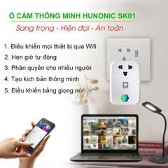[Ổ cắm thông minh wifi Hunonic SK01] Wifi Điều khiển từ xa qua điện thoại