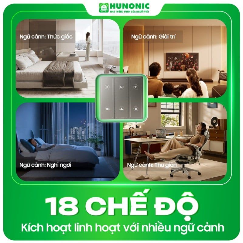 Công tắc ngữ cảnh thông minh Hunonic NEO R6