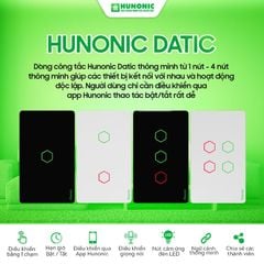 Công Tắc Cảm Ứng 2 Nút BLE Mesh Hunonic Datic Màu Trắng