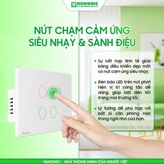 Công Tắc Chống Giật BLE Mesh Hunonic Datic