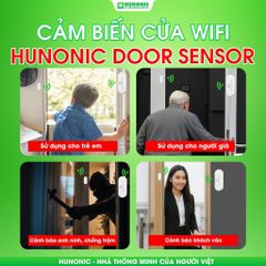 Cảm biến cửa Wifi Hunonic Door Sensor Thế Hệ Mới