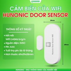 Cảm biến cửa Wifi Hunonic Door Sensor Thế Hệ Mới