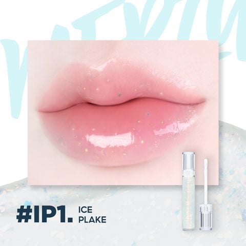 (New) Son Bóng Merzy Icy Plumping Lip Gloss #IP1 Icy Flake