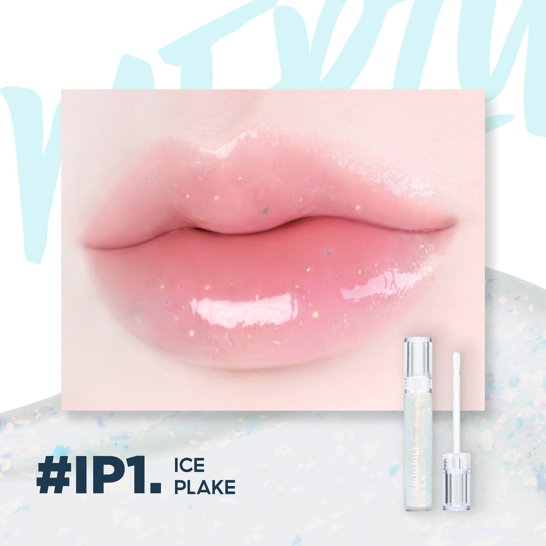 (New) Son Bóng Merzy Icy Plumping Lip Gloss #IP1 Icy Flake