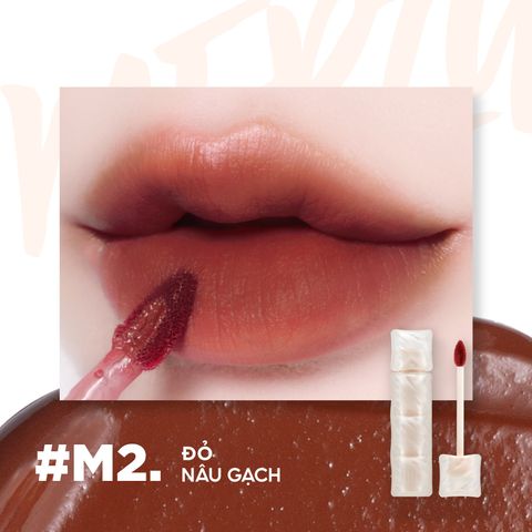 (New) Son Kem Lì Merzy Puffer Mellow Tint #M2 Jane Chili