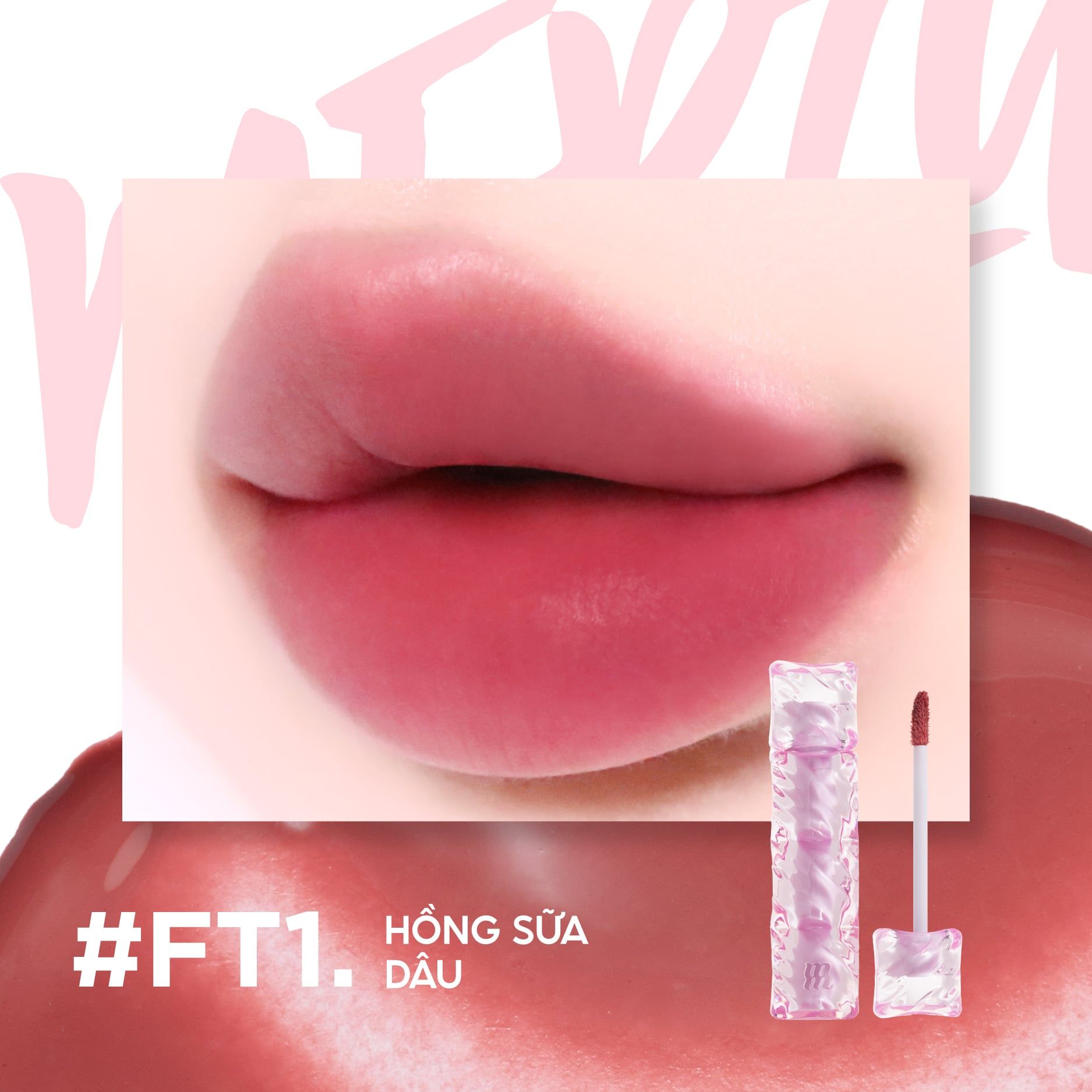 (New) Son Tint Lì Merzy Water Fit Blur Tint #FT1 Mono Bouquet