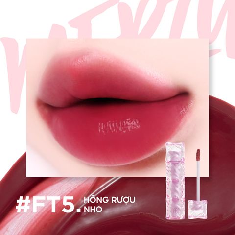 (New) Son Tint Lì Merzy Water Fit Blur Tint #FT5 Mauve Burn