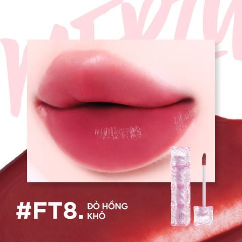 (New) Son Tint Lì Merzy Water Fit Blur Tint #FT8 Pink Blush