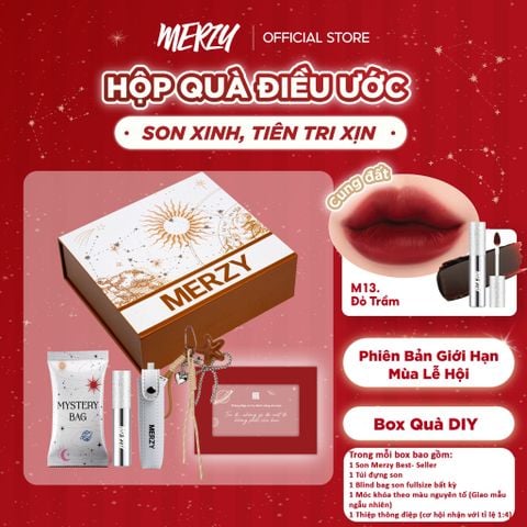 (New) Hộp Quà Điều Ước Phiên Bản Nhà Đất Merzy Holiday’25 Bundle – Brown
