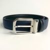 Dây lưng nam da bò xanh đen 3.4 cm mặt khóa thép không gỉ Richard RC070BX