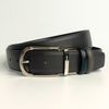 Dây lưng nam da bò nâu đen mịn 3.4 cm khóa kim RC001BD