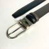 Dây lưng nam da bò nâu đen mịn 3.4 cm khóa kim RC005BD