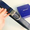 Dây lưng nam da bò vân Saffiano 3.4 cm mặt khóa thép không gỉ RC039BSX