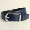 Dây lưng nam da bò vân Saffiano 3.4 cm mặt khóa thép không gỉ RC039BSX