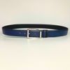 Dây lưng nam da bò vân Saffiano 3.4 cm mặt khóa thép không gỉ RC069BSX