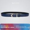 Dây lưng nam da bò vân Saffiano 3.4 cm mặt khóa thép không gỉ RC071BSX
