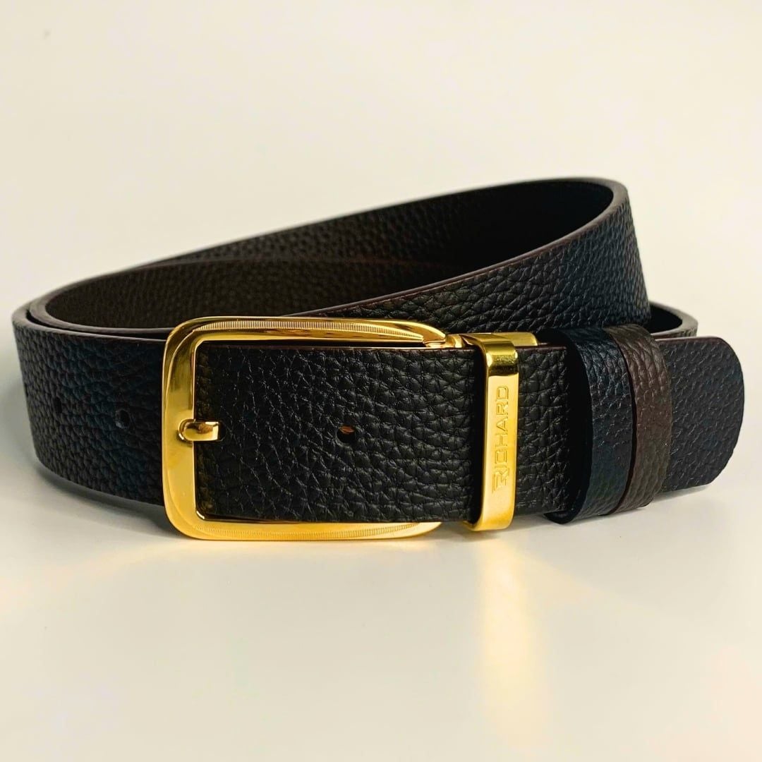 Dây lưng nam da bò 3.4cm khoá kim Richard RC074AKV