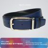 Dây lưng nam da bò vân Saffiano 3.4 cm mặt khóa thép không gỉ RC079BSX