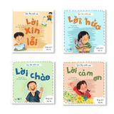 Bộ 4 cuốn Bé Học Cách Nói (Lời Chào, Lời Cám Ơn, Lời Xin Lỗi, Lời Hứa)