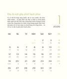 Lịch Để Bàn Thư Pháp Làng Mai - Bính Ngọ 2026 - Lòng Đất Nở Hoa Trời