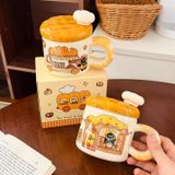 Ly cốc sứ - Tiệm bánh mèo đen