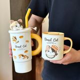 Bình, ly nước giữ nhiệt - Bread Cat