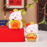 Mô hình trang trí - Mèo thần tài may mắn