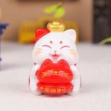 Mô hình trang trí - Mèo thần tài may mắn