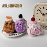 Móc khóa bông - Bánh cuộn