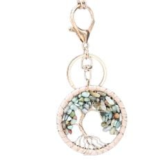 Móc khóa cây năng lượng đá