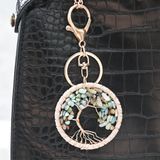 Móc khóa cây năng lượng đá