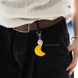 Móc khóa gỗ - Mặt trăng