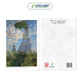Postcard - Monet - Woman with a Parasol – Madame Monet and Her Son - Người phụ nữ với cây dù
