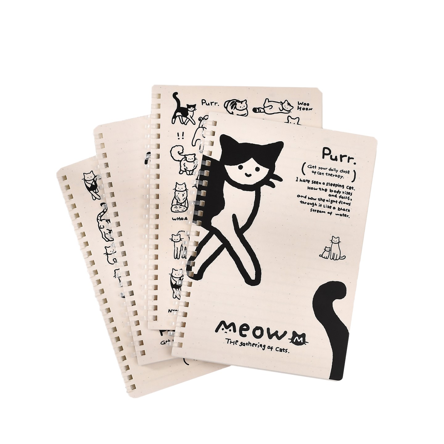 Sổ tay gáy mềm - Mèo meow