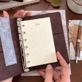 Sổ tay gáy còng A7 bìa giả da