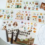 Tập sticker hình dán trang trí - Coffee Party
