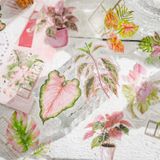 Sticker hình dán trang trí - Cây lá Green Plant