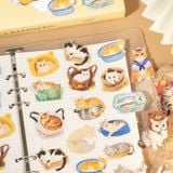 Sticker hình dán trang trí - Mèo Cute Cat Party