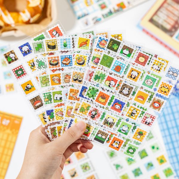 Sticker hình dán trang trí - Tem vuông