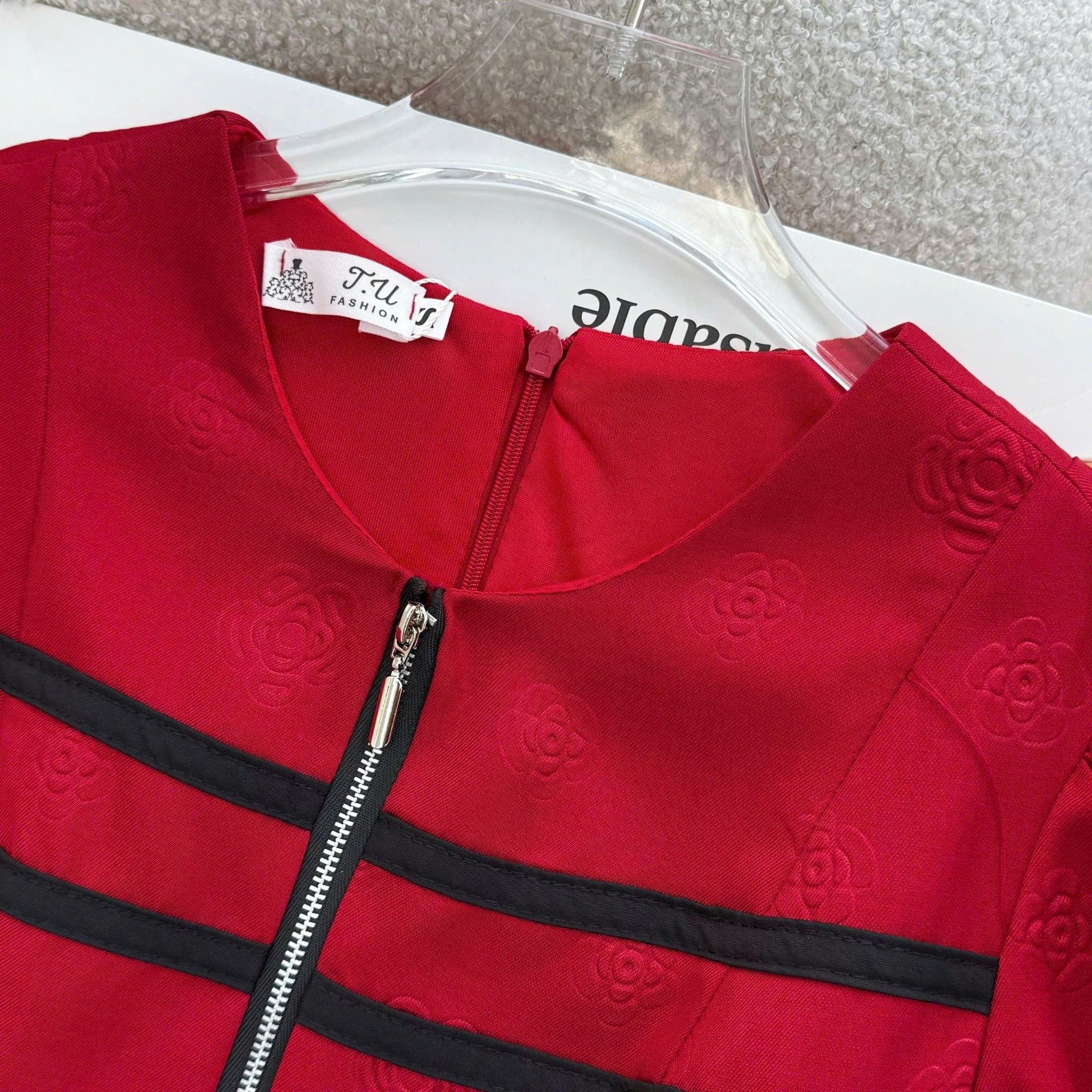 Đầm Bố Dập Hoa Thiết Kế TuTu Store Phù Hợp Đi Tiệc Dành Cho Nữ - Mã D1450