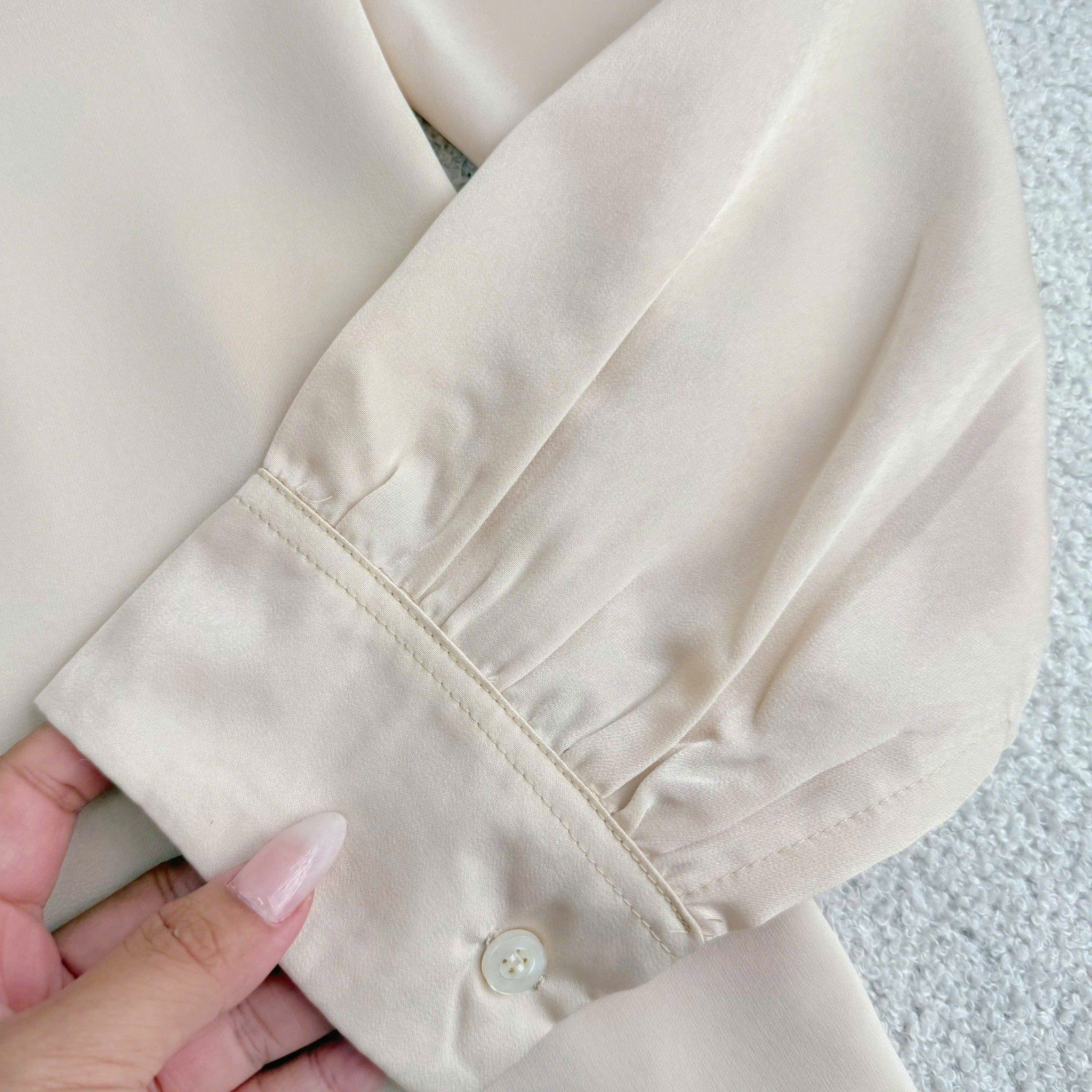 Áo Lụa Mango Thiết Kế TuTu Store Phù Hợp Công Sở Dành Cho Nữ - Mã A595