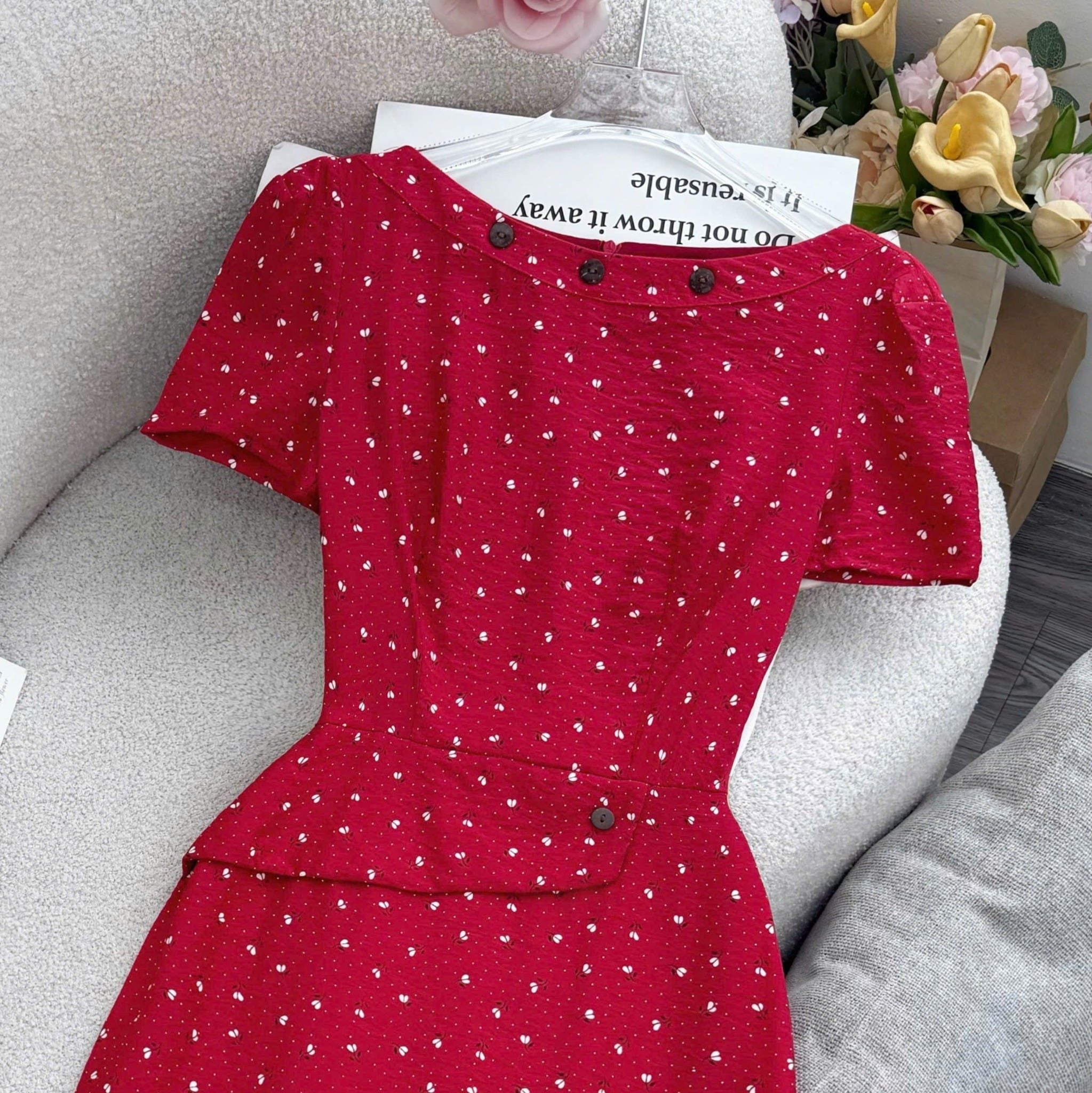 Đầm thiết kế dàng chữ A công sở TuTu Store - Mã D1490